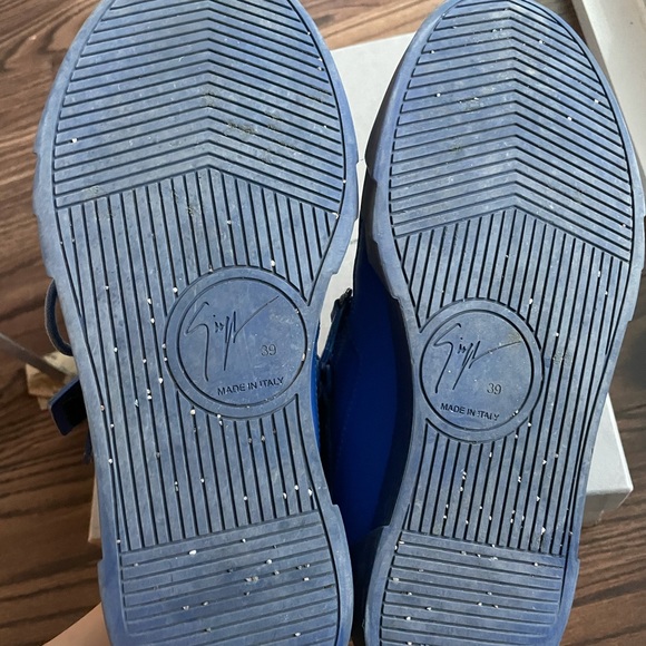 Giuseppe Zanotti men’s hightop sneakers blue size 39(6) - Picture 4 of 6
